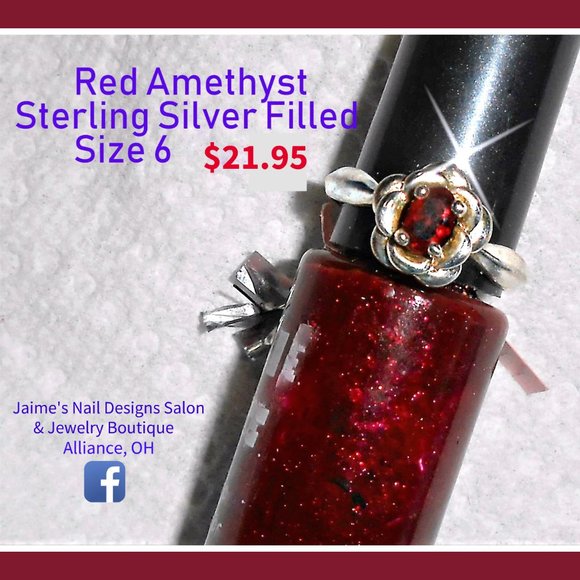 Red Amethyst Ring - Picture 7 of 7